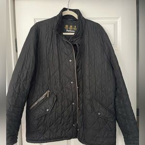 Black Barbour jacket quilted liner